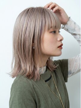 アッシュ 川口店(Ash) 髪質改善/透け感グレージュ/前髪パーマ/ハイライト/川口駅/川口
