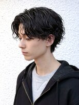 ロットオム 茅ヶ崎(Lot HOMME)&nbsp;リバースセンターパート/ニュアンスパーマ/ダウンバング/茅ヶ崎