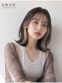 大人のインナーカラーミディアムボブ