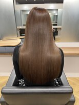 ファム(Fann.)&nbsp;髪質改善 ストレート ベージュ カラー 縮毛矯正 艶髪