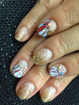 クリップ ジョイント ゴッド(CLIP JOINT GOD) ラメグラ➕フェザーアート