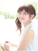 [K-two銀座]やわらかワンカールロング夏のヘアアレンジ