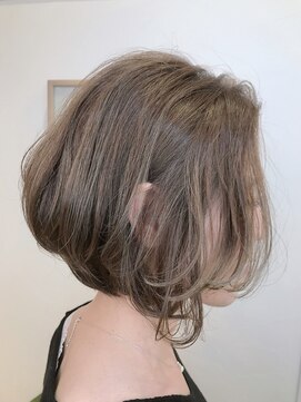 アミトヘアアンドサロン(amito hair&salon) 大人可愛さを極める♪前下がりボブ/キャメルベージュ