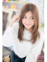 ミック ヘアアンドメイク アップ 駒込店(miq Hair&Make up) しっとり艶カラー☆ことりベージュナチュストレート