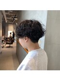 マッシュ×パーマ