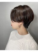 ハンサムショート×透明感ダークグレー