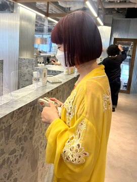 マッシュ チャヤマチ(MASHU chayamachi) パツっとボブ