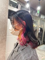 ミニム ヘアー(minim hair)&nbsp;【minim×岩田】インナーカラーピンク
