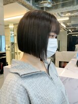 透明感ミントベージュカラー×タッセルヘア　《佐藤》