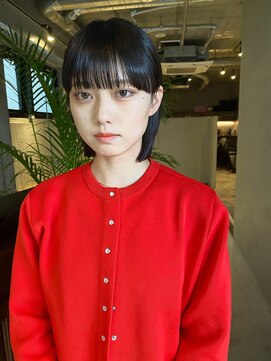 ソイリウム 下北沢(soi rium) ワイドバングがかわいいボブ