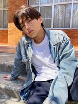 コンティニュー オモテサンドウ(CONTINUE OMOTESANDO)&nbsp;サラッと決まるコンマバングセンターパートメンズヘア