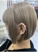 アッシュグレー×ボブ[錦糸町/錦糸町ブリーチ/ケアブリーチ]
