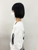 エンドリンク(endlink)&nbsp;黒髪ワイドバング×ぱつっとボブ