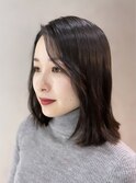 そとはねミディアムロングボブ