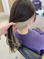 ヴィンスジオ 岐阜駅南(vince gio)&nbsp;インナーカラー/ブリーチ2回/ベージュ