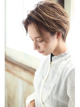 クレドガーデン 浦和店(CRED GARDEN) 小顔可愛いハンサムショート×グレージュカラーで上品&好感度UP