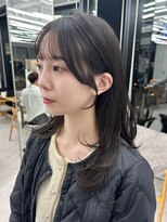 ビューナゴヤ 名駅(VIEW NAGOYA)&nbsp;黒髪/ボブルフ/小顔/おくれ毛/顔まわりカット/レイヤーカット