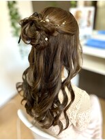 ジェネータ 新横浜店(GENETA)&nbsp;ハーフアップお団子ヘア【ヘアセット/新横浜】
