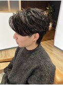 フェザーパーマ　毛流れパーマ　ニュアンスパーマ