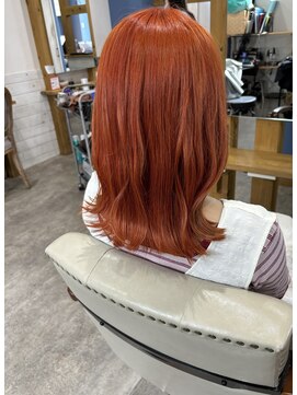 ステア ケース(stair case) 暖色カラー カッパーオレンジ