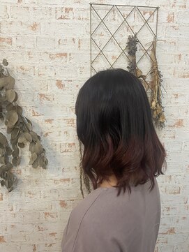 アカイトビラ ヘアケアサロン(AKAI TOBIRA Hair Care Salon) エンドカラー×ピンク