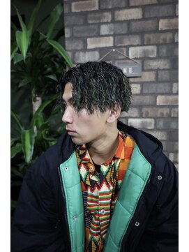 メゾンフォーメン 心斎橋店(Maison for men) ハイライト＋ツイストパーマ