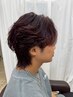 カット+フェザーパーマ￥9500#メンズパーマ#毛流れパーマ#ニュアンスパーマ