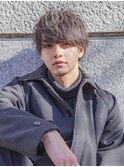 フェザーパーマメンズマッシュサーフカールセンターパート