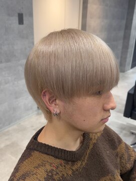 ルイス(L'wis) メンズハイトーンミルクティベージュブロンド