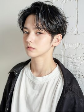 モッズヘア 越谷(mod's hair) リバースセンターパート×韓国風マッシュ/メンズパーマp越谷