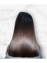 エルモア美容室&nbsp;ダメージ補修でメテオカラー】ダメージ補修でうる艶髪質改善