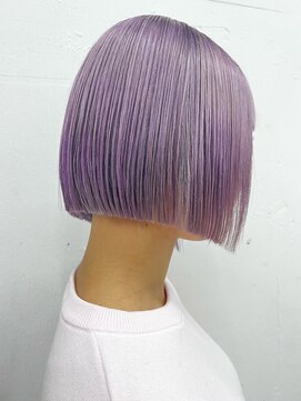 クク(QUQU) ボブ パープル 紫 ペールカラー