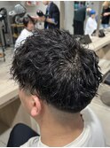 メンズパーマツーブロックフェードマッシュツイストスパイラル
