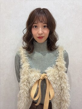 ジーナ  札幌大通(Zina) 美髪＊切りっぱなしラフウェーブ＊シアーベージュ＊Zina札幌大通