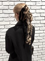 タイドヘアー 茨木2号店(TIDE HAIR)&nbsp;ニュアンスポニー_ヘアアレンジ