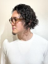 グラビートーキョー(GRABY tokyo)&nbsp;スパイラルパーマ×メンズミディアムスタイル