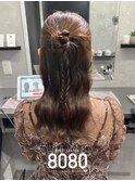 ハーフアップカチモリ