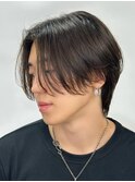 センターパート/波巻き/フェザーパーマ/ツイスパ/メンズ