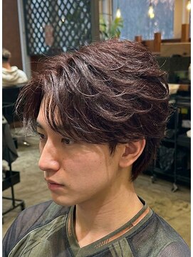 ジェットブラックキューサンロク(JET BLACK 936) フェザーパーマ×カラー