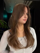 サンクマーケット 渋谷(cinq MARKET) 透明感1ブリーチヘーゼルベージュと巻きやすいレイヤーカット