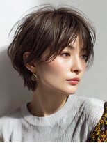 ハーツ 青山表参道店(Heart's) 白髪ぼかし脱白髪染め似合わせショートボブ40代50代60代