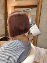 アオン 太宰府(Aon)&nbsp;前下がりボブ×ピンクベージュ