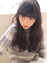 コス(kos) 大人可愛い/ココアベージュ/グレージュカラー/ボブウルフ/黒髪