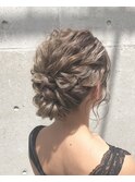 結婚式☆二次会☆ツイストルーズヘアアレンジ☆ギブソンタック