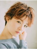 透明感×立体感 30代40代大人可愛い☆オン眉ルーズショート