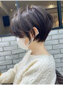 愛され大人ショート・立体感と丸み・アッシュグレージュ【BISA】