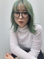 パーク(PAAQ)&nbsp;【PAAQ田中】グリーンカラー×レイヤーカット