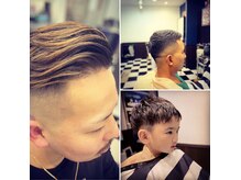 バーバーズタウン(BARBER'S TOWN)の雰囲気(フェードカットからお年寄り、ちびっ子まで幅広く対応します)