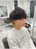インナーカラーイエローベージュ/ウルフマッシュ