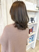 キャアリー(Caary)&nbsp;福山市美容室Caary  ふんわり大人ミディ レイヤースタイル
